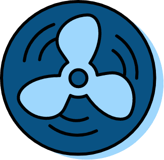 Cooling services icon.