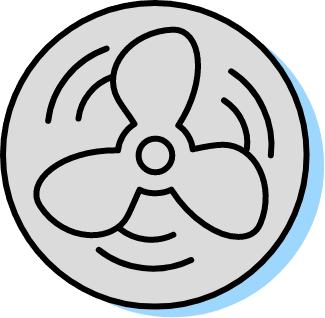 Cooling services icon.