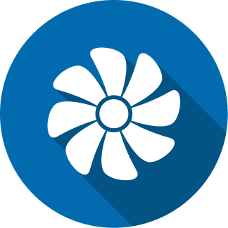 Indoor air quality services icon.